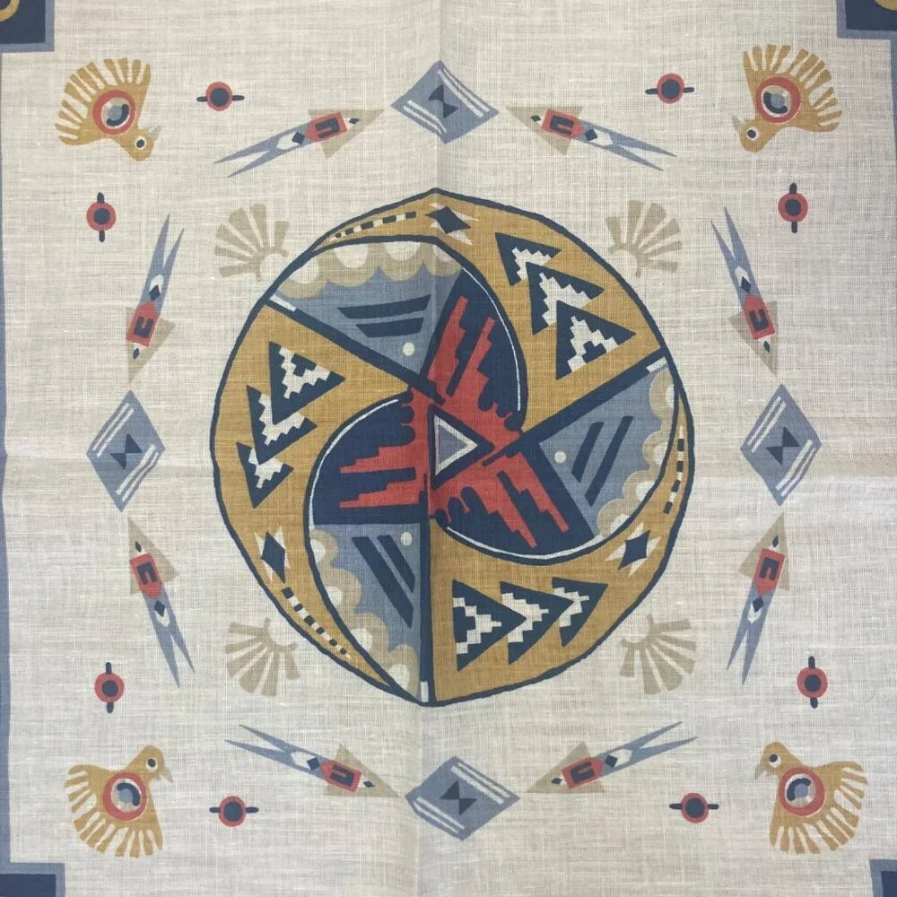 Vintage 90s Wamcraft Southwestern Bandana Sheraton Tucson El Conquistador Promo